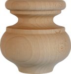 Holzfuß antiker, Möbelfuß antik, Buche, Ø 69mm, Möbelfuss Holz